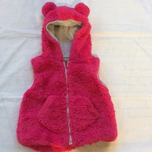 Next Furry Bear Ears Vest 12-18 M